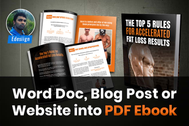 I will do pdf ebook or booklet design from a blog post or website