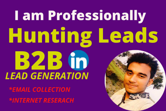 I will do targeted b2b lead generation linkedin and web research