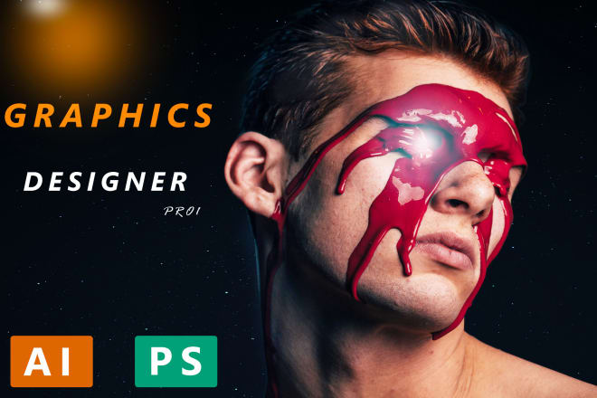 I will do top rated graphic designing use adobe photoshop