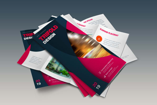 I will do tri fold and bi fold brochure design