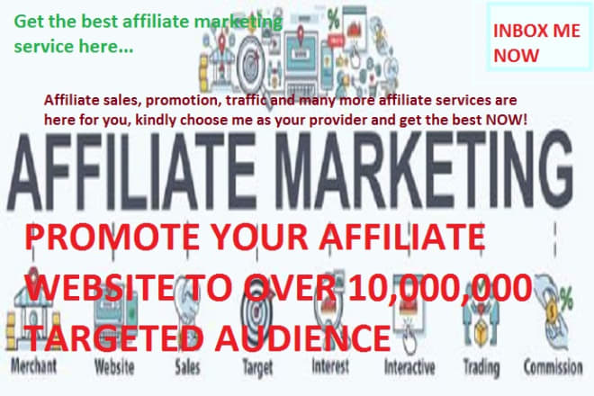 I will do viral affiliate marketing, affiliate website promotion