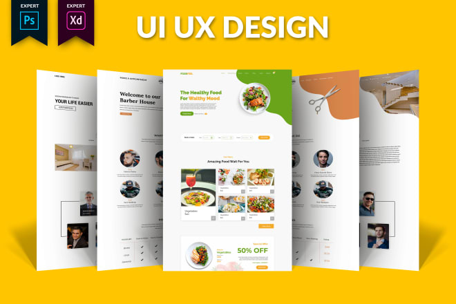 I will do web ui ux design, PSD website, mobile app ui ux design