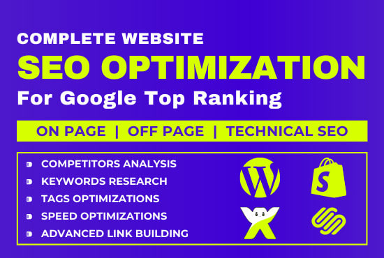 I will do website on page SEO optimization service for google top ranking