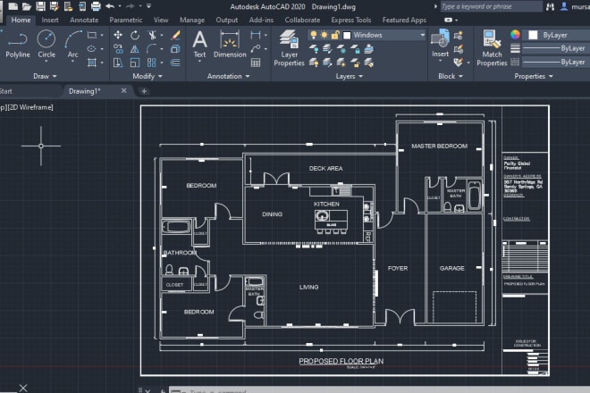 I will draw architectural drawings in autocad