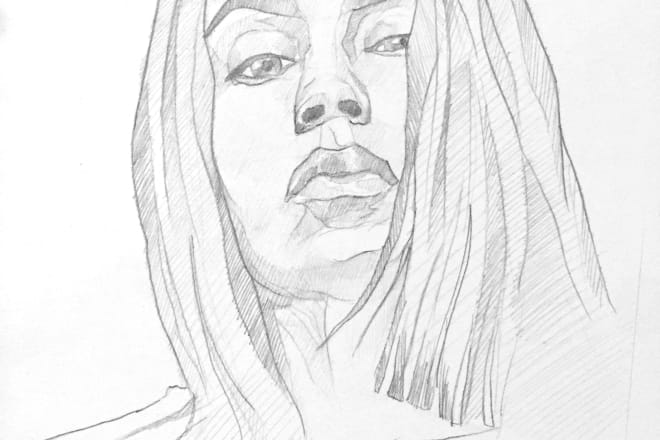 I will draw stylish pencil portraits from your images