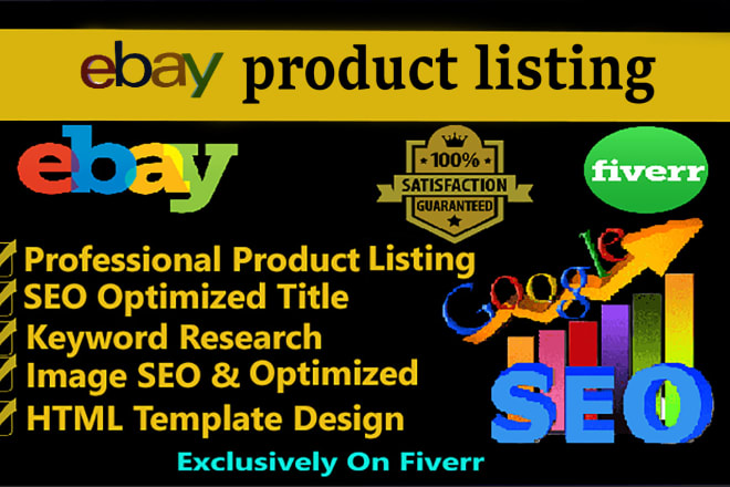 I will ebay product listing with seo optimize ebay template design