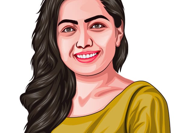 I will make a vector portrait art for you
