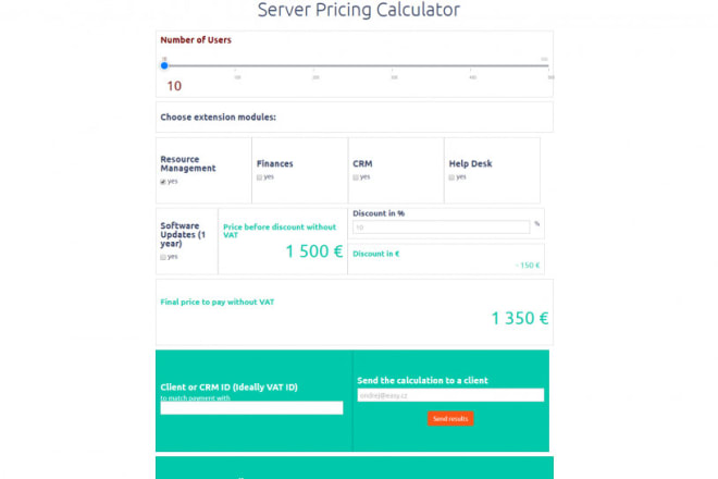 I will make an awesome web calculator for your site