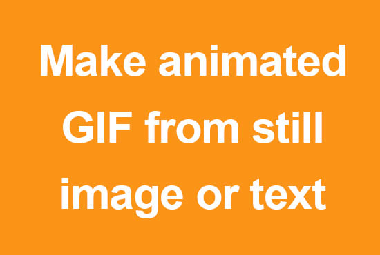 I will make animated banner GIF ad from text or image
