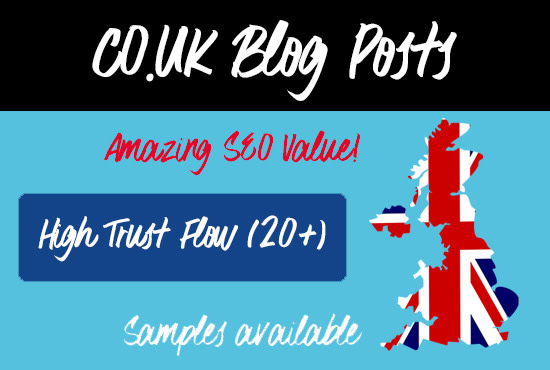 I will place a blog post on high trust flow domain rank UK blogs for links