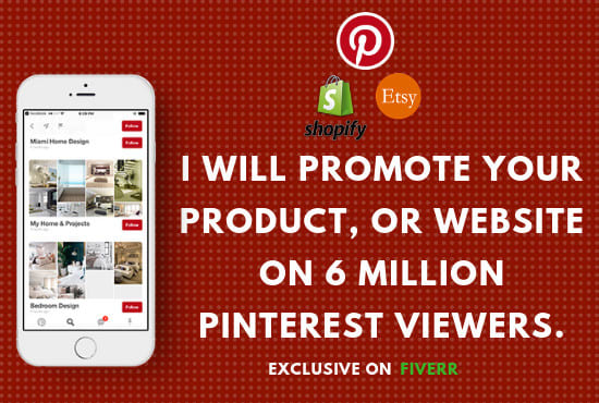 I will promote your product or website on my high traffic pinterest