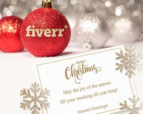 I will put your logo on a christmas ball and small message on card