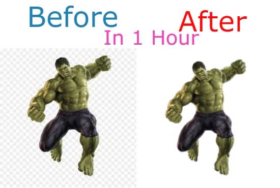 I will remove background from image professionally in 1 hour buy 1 get 1 free