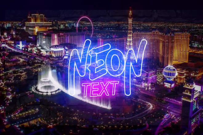 I will replicate your text or logo in neon style