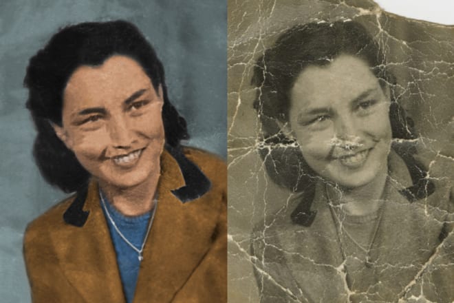 I will restore and clean your old photo of rips and dust etc