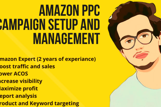 I will setup amazon PPC campaign and manage sponsored display ads