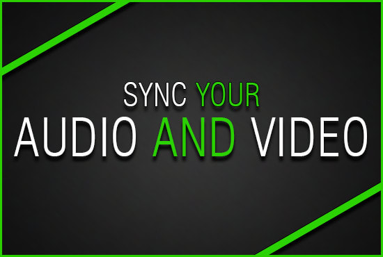 I will sync audio and video
