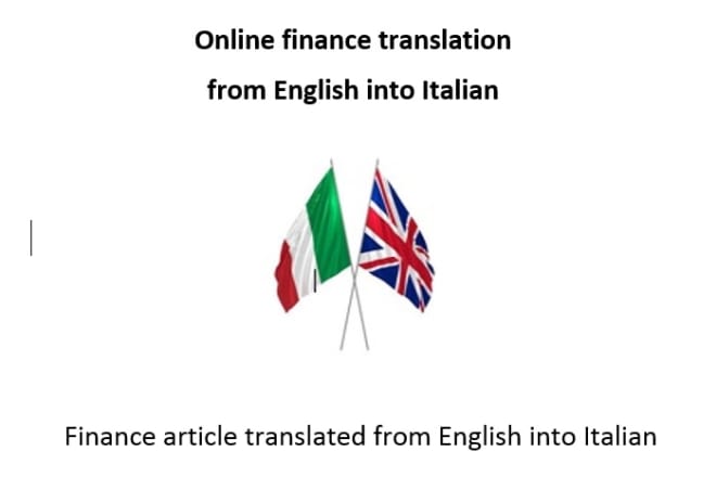 I will translate from english into italian and back