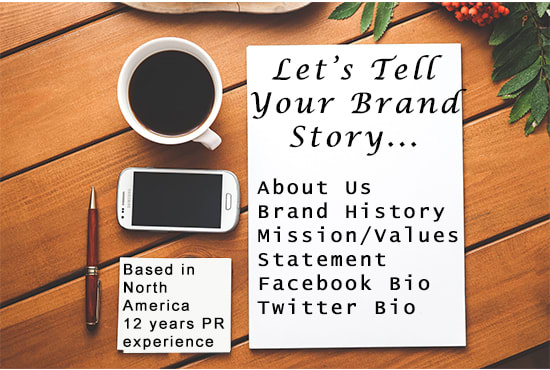 I will write a compelling story about your brand