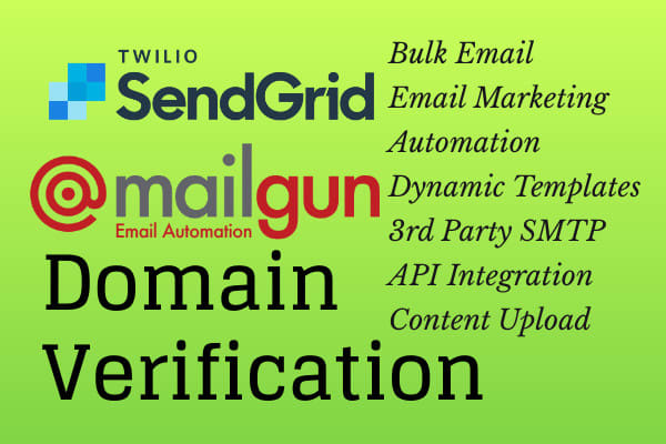 I will configure sendgrid, mailgun SMTP or API and verify domain