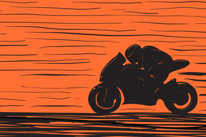 I will create a custom motorcycle illustration
