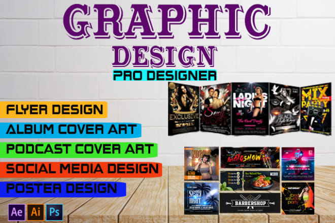 I will design professional flyer, poster or brochure