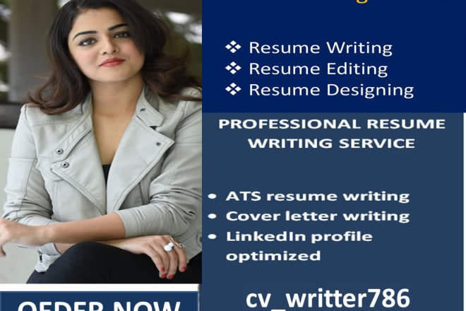 I will write professional resume writing service