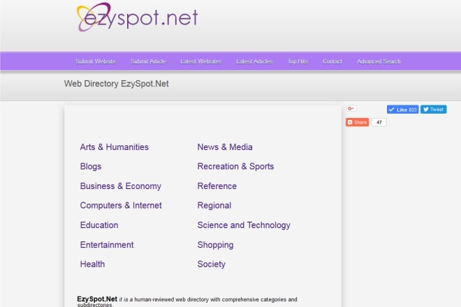I will add you website to ezyspot net directory