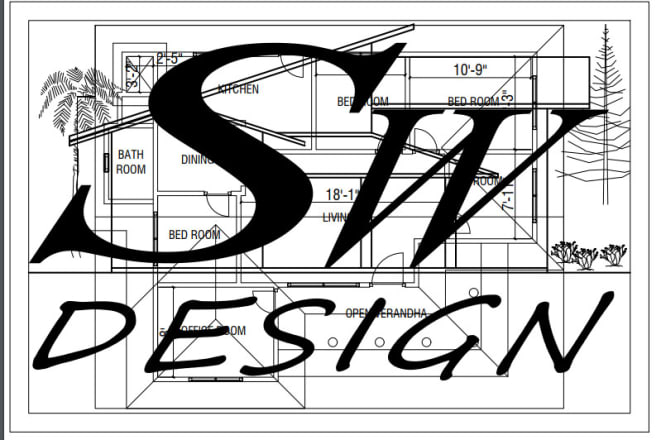 I will autocad 2d drawing, house plans floor plans,