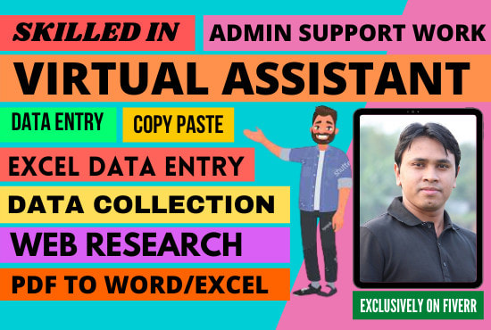 I will be your authentic virtual assistant for admin support work