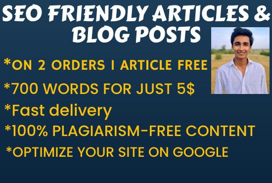 I will be your SEO friendly website content, blog content and a article writer