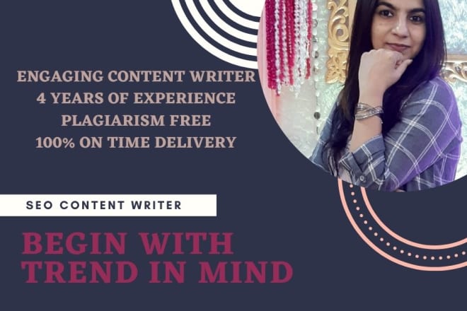I will be your seo, website content writer blog post writer