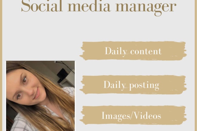 I will be your social media manager and content designer