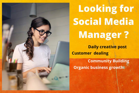 I will be your social media manager and marketing expert