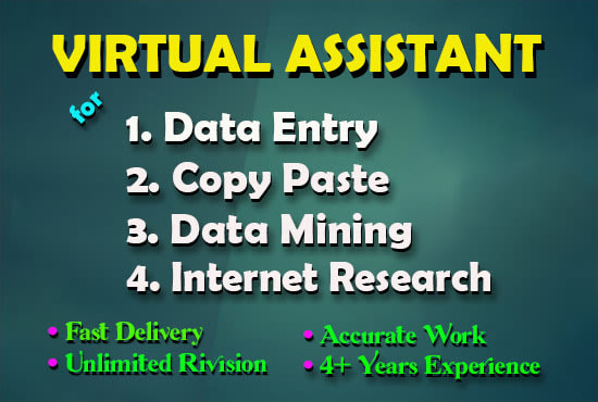 I will become your virtual assistant for 9 hours