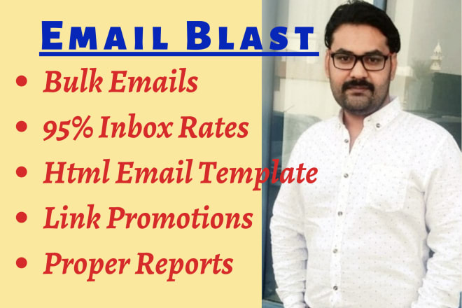 I will blast bulk emails campaigns for you