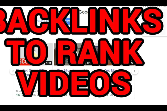 I will boost your video ranking in youtube with premium high quality backlinks