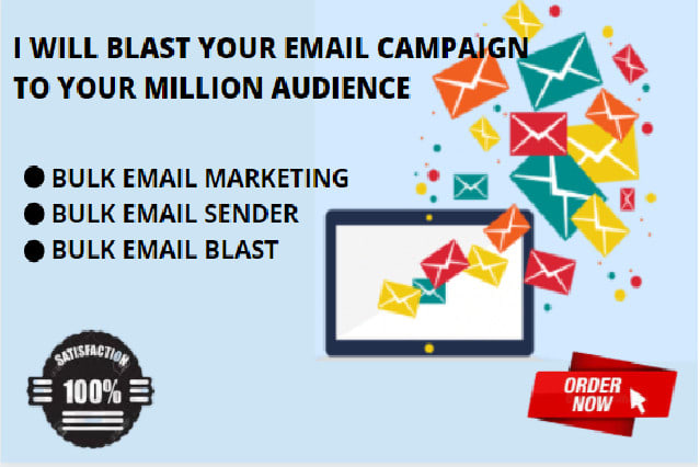 I will bulk email, email SMS, email campaign, bulk email blast, bulk email sender