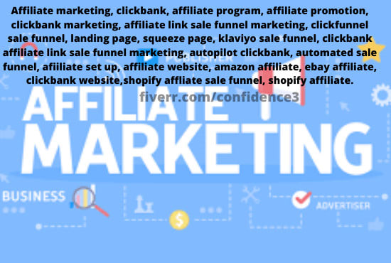 I will clickbank,affiliate program sale funnel, affiliate marketing
