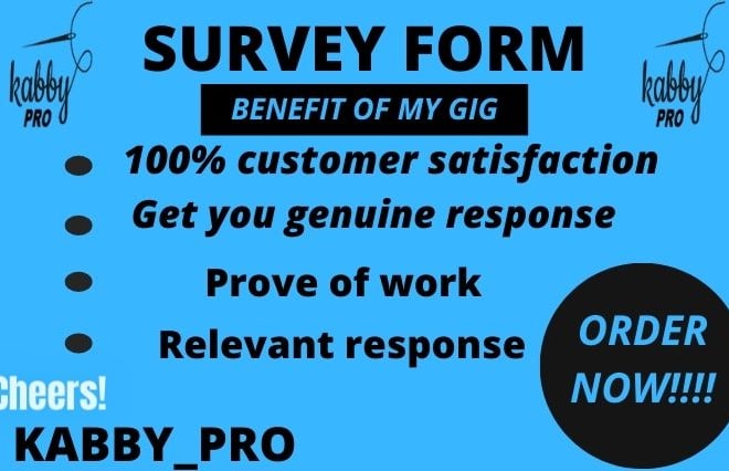 I will conduct an online survey on your prospect survey creation survey questionnaire