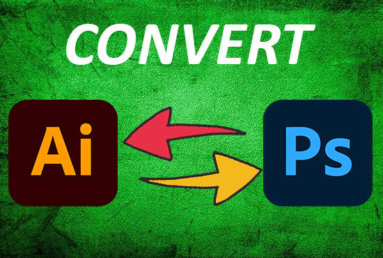 I will convert ai to psd or psd to ai