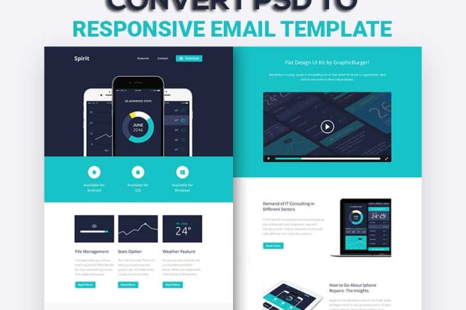 I will convert psd, pdf, png, jpeg, xd, sketch to html email template