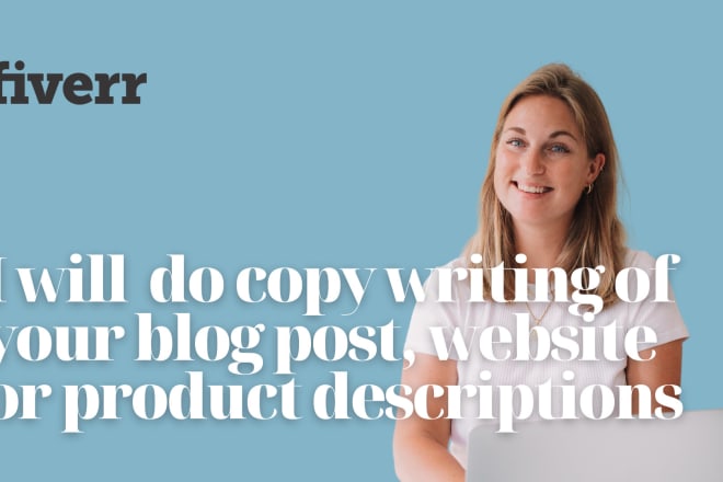 I will copy write blog posts, websites or what else you need