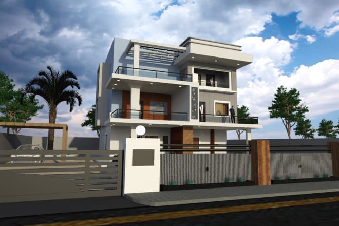 I will create 3d exterior house and home design best 4k rendering