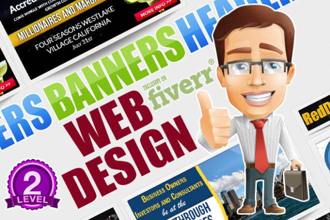 I will create 4 sizes in 24hrs of an amazing web banner, header or banner ads