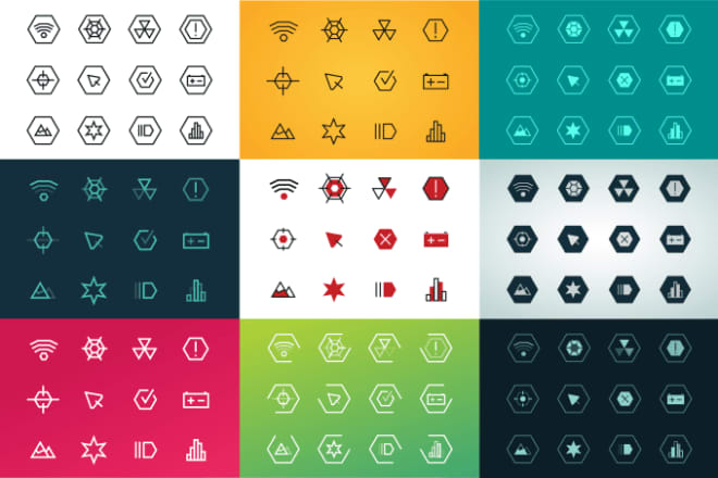 I will create a premium quality set of flat icon design