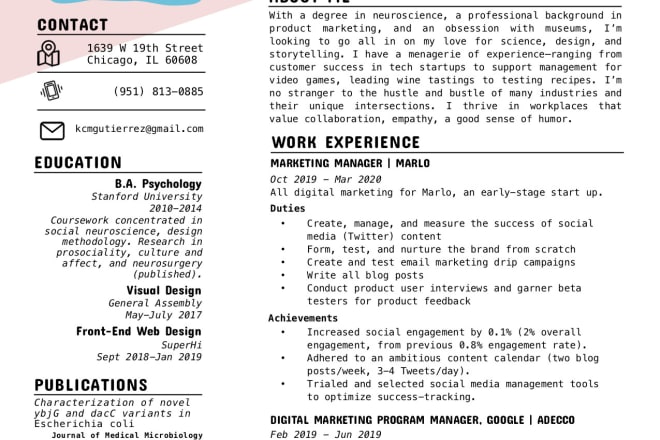 I will create a resume as stunning as you are