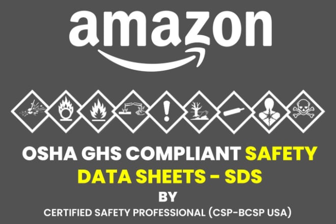 I will create amazon approved msds