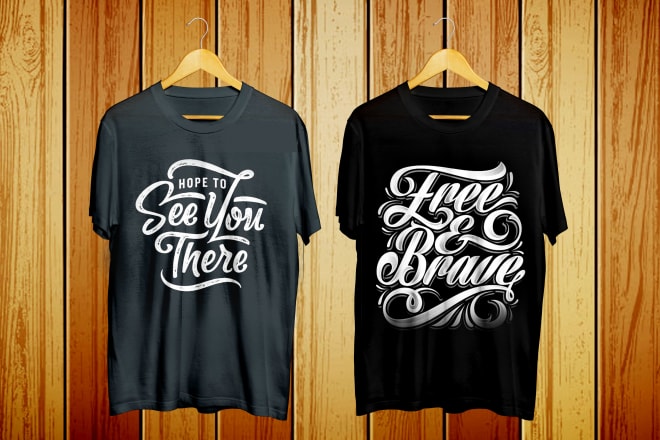 I will create an awesome graphic custom typography t shirt design
