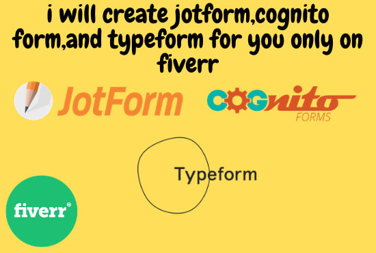 I will create an online jotform,cognito,typeform for you